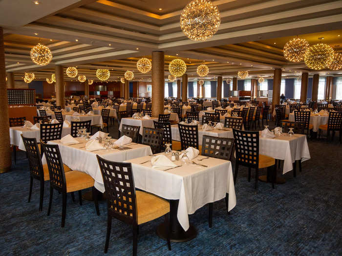 Some furniture, lights, and carpets were unchanged during the refurbishment, according to pictures of the Grand Classica still available on Bahamas Paradise Cruise Line