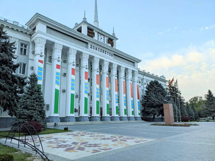 The House of Soviets in Tiraspol is today used as the city hall.