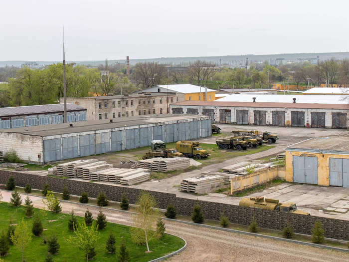 Russian soldiers and local volunteers collaborate at military bases in Transnistria.