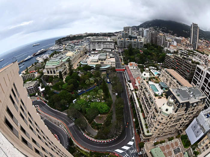 An aerial view of the track.