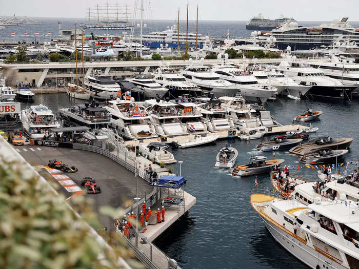 Another view of the marina and the sea.