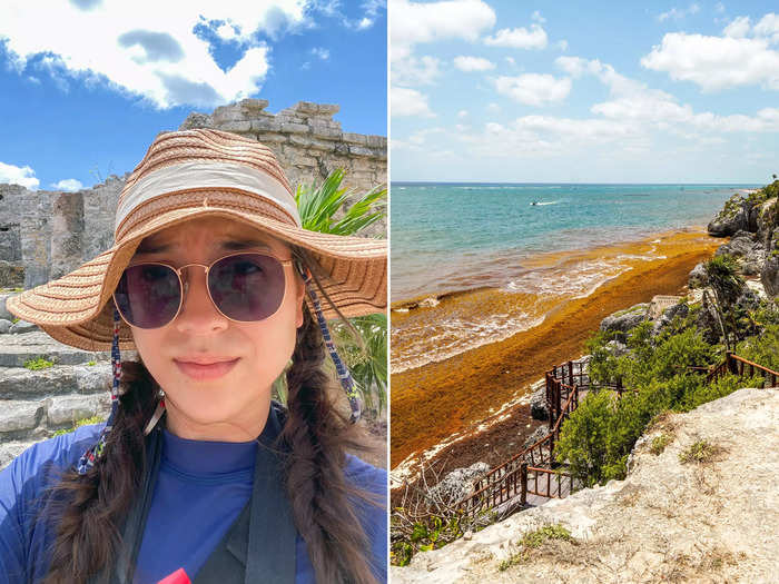 A popular part of visiting Tulum is cooling off in the water on the beach below. There wasn