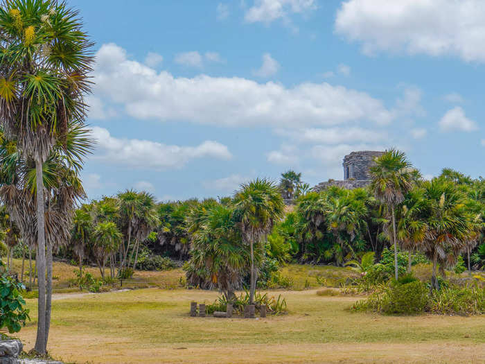 Inside, there was an open field with patches of trees and more than 60 ancient structures, USA Today reported. The surrounding wall enclosing the ruins on three sides is nearly 2,600 feet long, according to a website for the attraction.