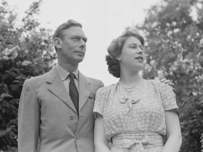 Elizabeth shared a close bond with her father, pictured here with her, and was heartbroken when he passed away.