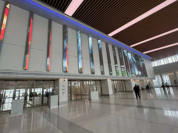 Marzullo said the impressive technology changes whenever a Delta flight takes off, and the panels will show the destination that the plane is flying to.