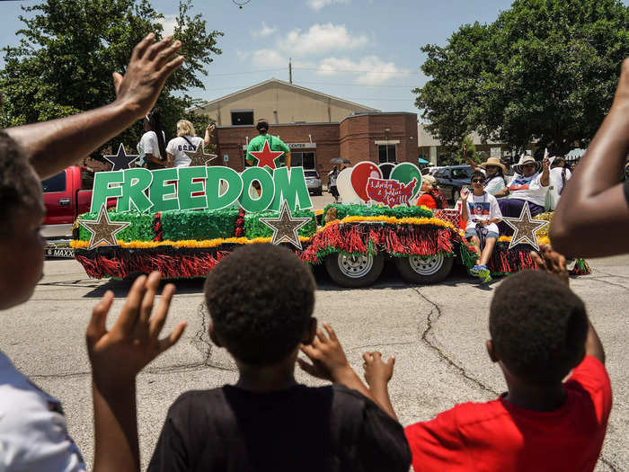 African Americans first celebrated Juneteenth after news of the Emancipation Proclamation reached Texas.