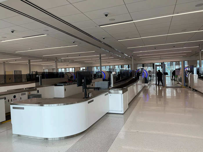 The lounge is inside the concourse past the security checkpoint, which is located on level three of the Terminal C Headhouse.