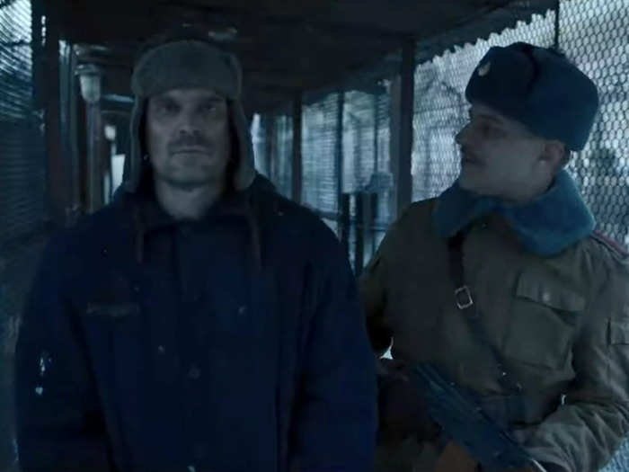 Hopper and Dmitri reference a 1963 movie called "The Great Escape" while talking about Hop