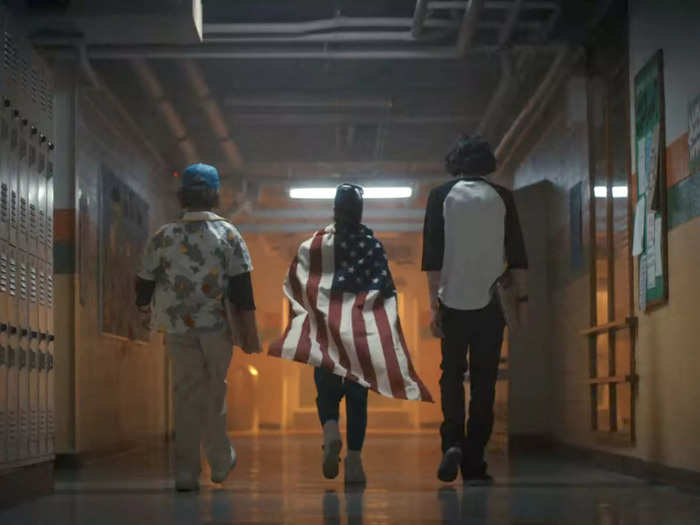 Erica is wearing an American flag when we see her for the first time in "Stranger Things" season four, a likely nod to her iconic line: "You can