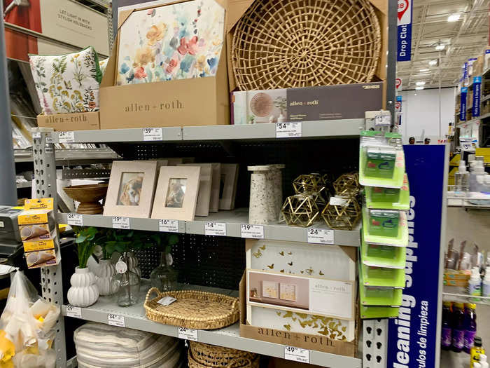 I also found more decor merchandise in general, like throw pillows, vases, and baskets.