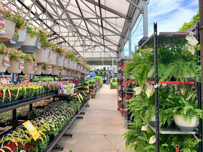 Lowes also had a massive outdoor gardening that served as an entrance to the store.