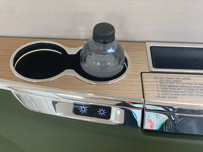 The main cabin is also tech-friendly, boasting wireless charging ports and different sized cup holders.