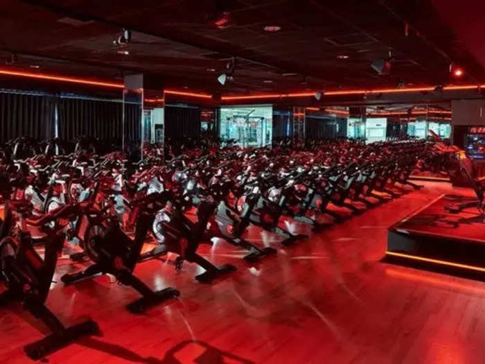 There were a staggering 82 bikes in one room where spin classes take place.