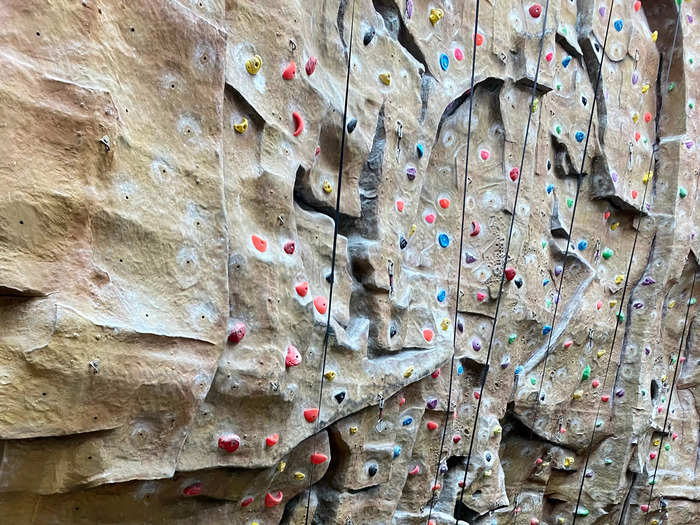 When members enter Third Space, the first thing they see is a 23-meter rock climbing wall, which costs £35 ($44) for an induction.