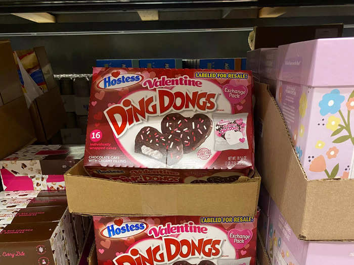 There were also heart-shaped Ding Dongs from Valentine