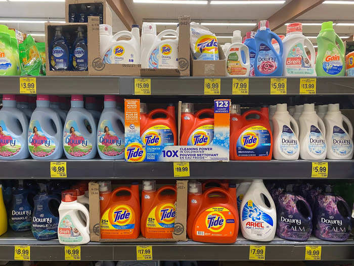 ...and this assortment of laundry detergent.