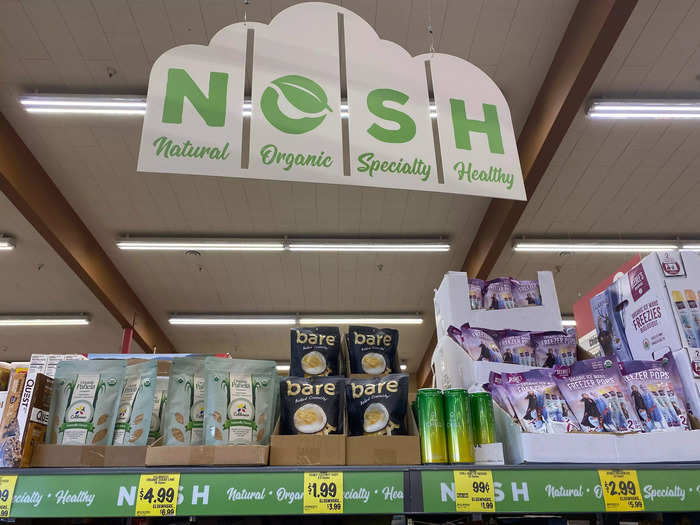 NOSH stands for "natural, organic, specialty, healthy."