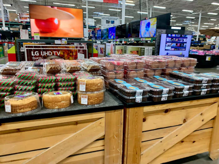 Other baked goods, like cookies, cakes, and pies made the whole section of the store smell good.