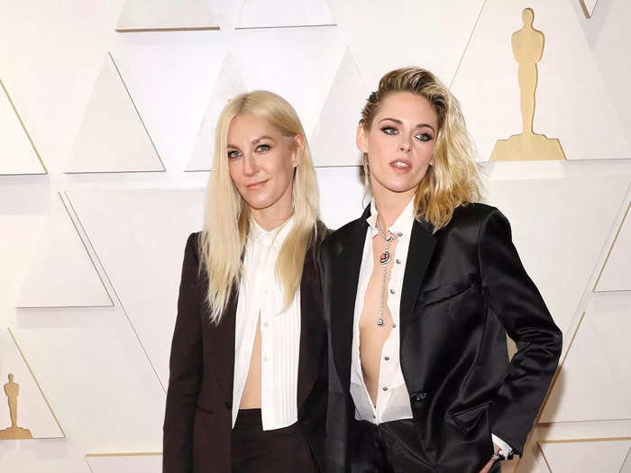 At the Oscars, the couple made a serious fashion statement in coordinating suits.