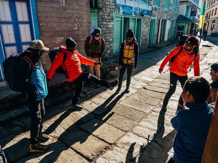 Learning about Nepali culture from locals and their Sherpa guides was a highlight of their journey.