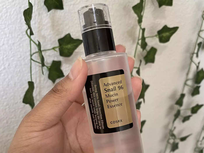 My skin retains so much moisture when I use the COSRX Advanced Snail 96 Mucin Power essence.