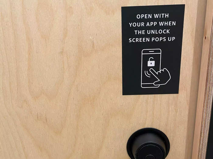 I walked to the room assigned to me and pressed “unlock your room.”