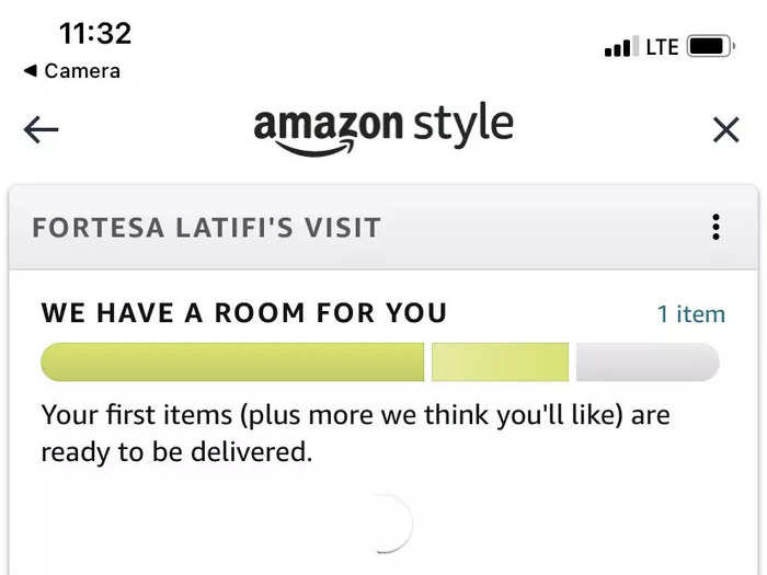 It gave me the option to go to the fitting room then or in 10 minutes, presumably to allow more shopping time.