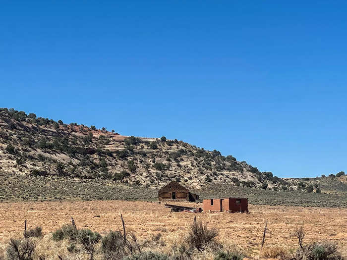 I looked around the empty buildings, which were built by the settlers, who lived without personal belongings, alcohol, tobacco, and meat, The Canyon Country Zephyr reported. During the desert