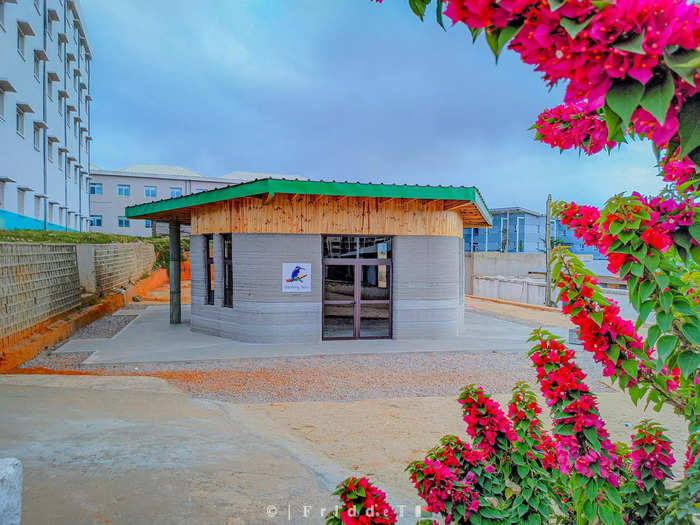 … to a school building in Madagascar …