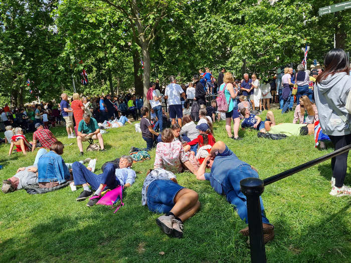 When the parade began at 10 a.m., some people didn