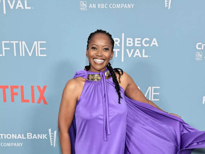 "Living Single" star Erika Alexander attended the premiere as well. She and Lopez costarred in Lopez