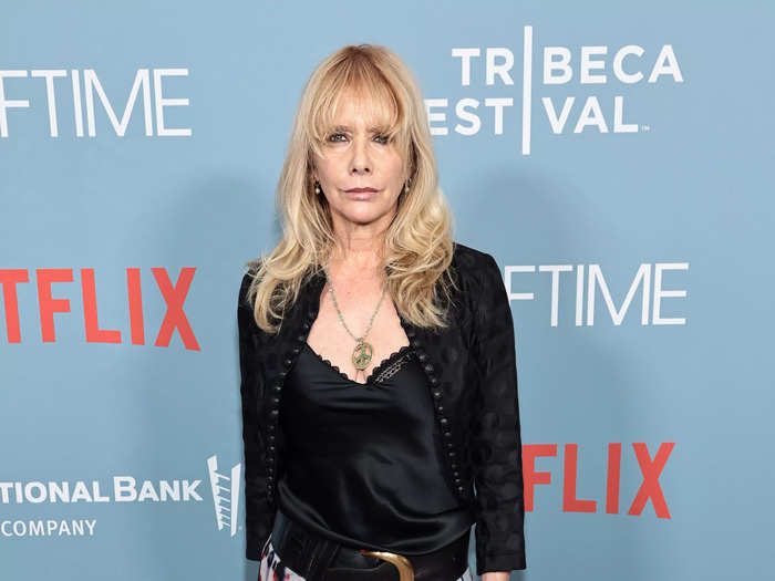 Rosanna Arquette, who was featured in the 2012 movie "$ellebrity" with Lopez, walked the red carpet.