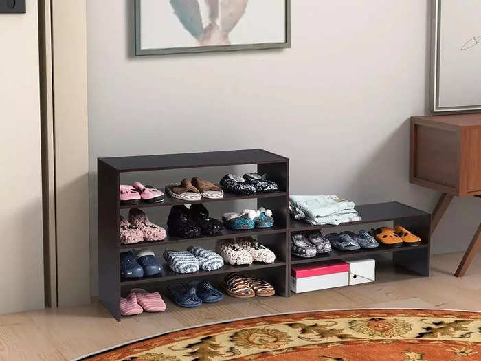 Stackable shoe shelves