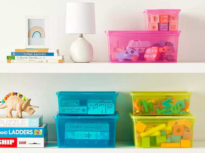 Durable bins for kids