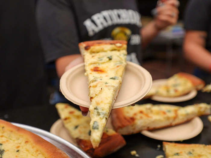 One of my favorite memories from visiting New York City was trying Artichoke Pizza.