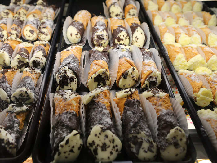 In terms of sweet foods, I miss eating cannoli in the North End of Boston.