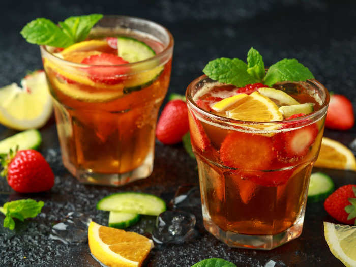 One of my favorite summertime drinks is Pimms, which isn