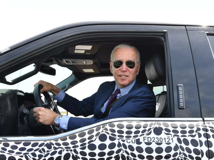 Tesla fans took note of Biden