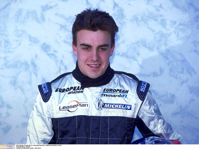 Fernando Alonso in 2001, age 20