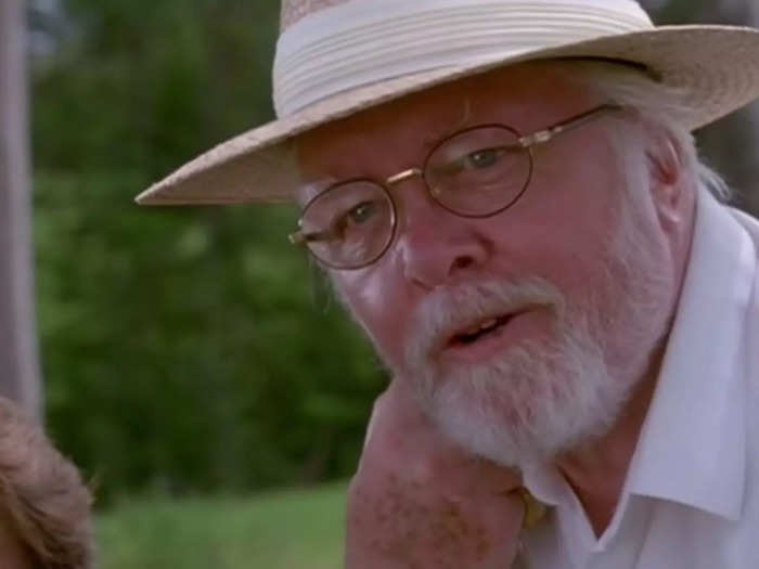 THEN: Richard Attenborough was John Hammond, the creator of Jurassic Park.