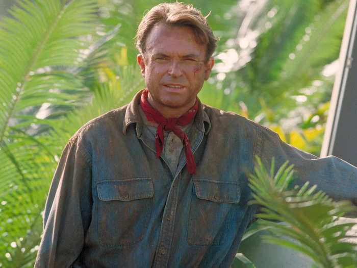 THEN: Sam Neill starred as leading paleontologist, Dr. Alan Grant.