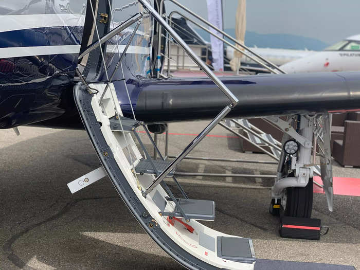 The plane is often used to carry passengers from cities like London to mountainous airports with short runways, an employee told Insider at the European Business Aviation Convention and Exhibition in Geneva.