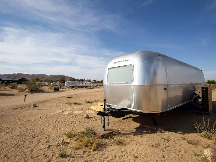 And opening the door of my trailer to views of the desert and blue skies was definitely more refreshing than opening a door to the sight of a drab hotel hallway.