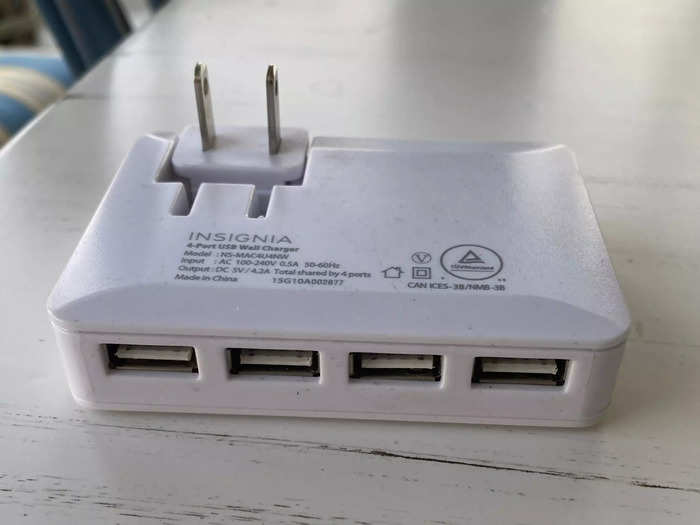 Outlet adapters with USB ports come in handy when everyone