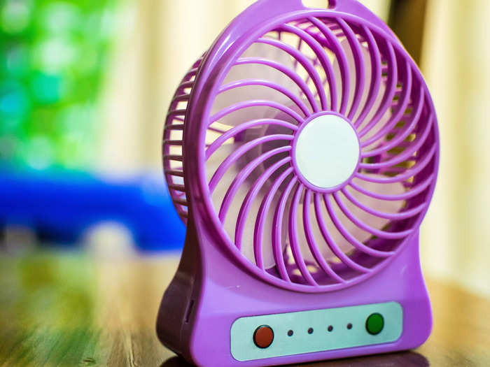 A small portable fan can be a lifesaver at night.