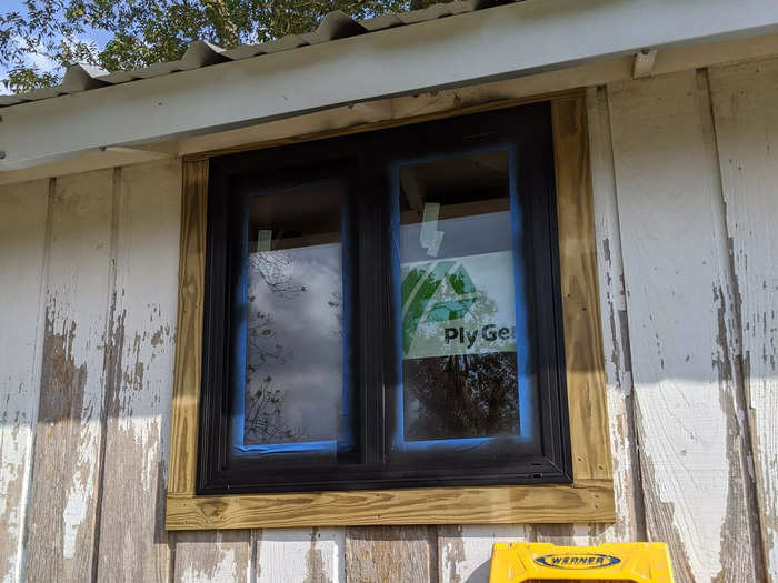 There were originally three windows in the shed. The couple decided to add two more to improve ventilation and let in extra natural light.