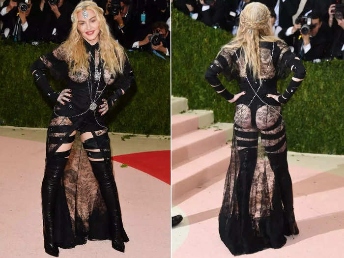 Madonna said her Met Gala outfit in 2016 was "a political statement" and it certainly had people talking.