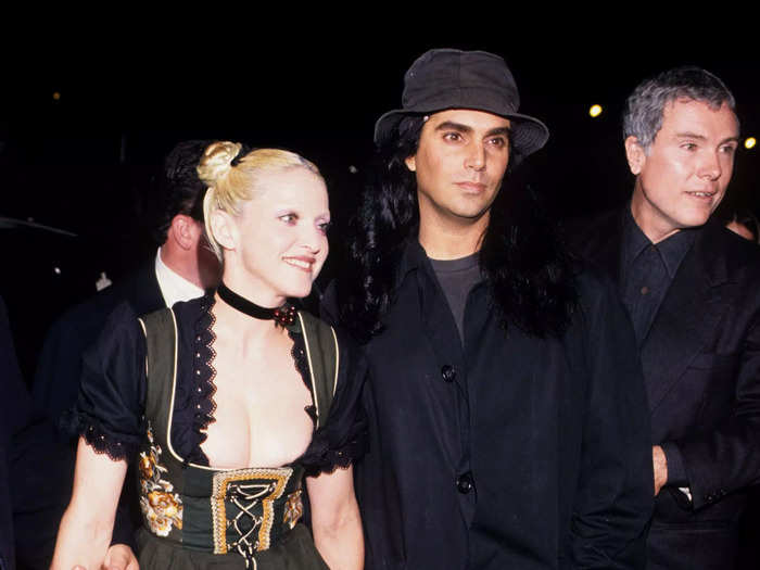 Madonna wore a revealing version of a traditional German dirndl dress to the 1992 launch for her book, "Sex."