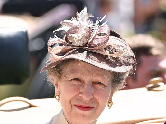 Princess Anne, who shares a similar love of horses to her mother, the Queen, was spotted riding in a carriage at the races.