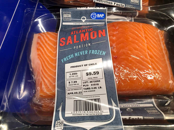 I love saving on salmon at Aldi.